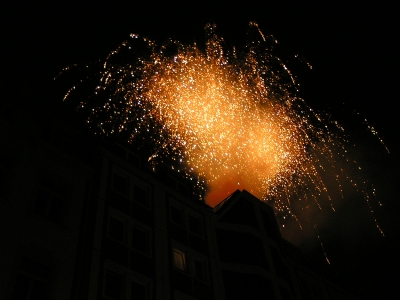 Feuerwerk über Leipzig