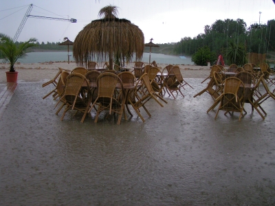 Unwetter am Robertobeach