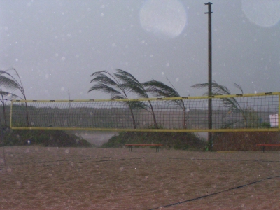 Unwetter am Robertobeach