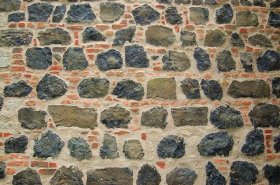 Textur mittelalterliche Mauer