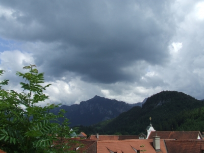 Blick über die Dächer von Füssen