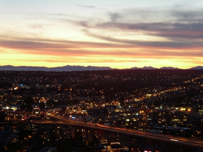 Vancouver im Sonnenaufgang