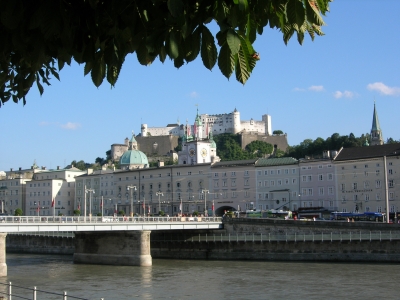 Salzburg: Blick zur Festung Hohensalzburg