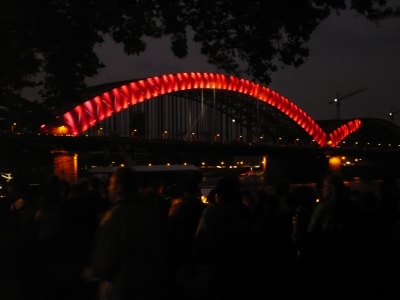 Fischbrücke bei Nacht