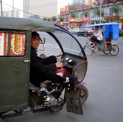 Motorosierte Rikscha in Peking ( Beijing )