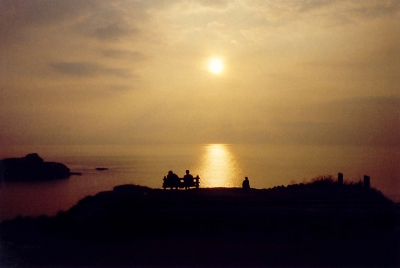 Sonnenuntergang in Cornwall