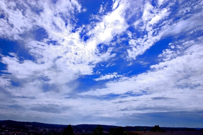 Wolken über der Stadt