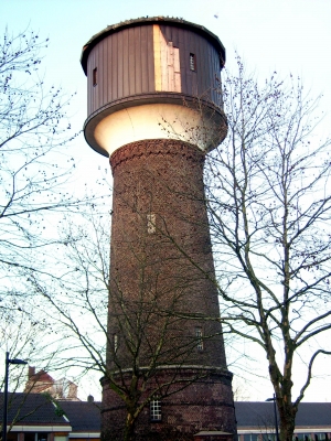 Wasserturm mit Sturmschaden