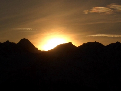 Südtiroler Sonnenuntergang