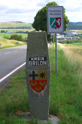 Grenzstein Brilon / HSK