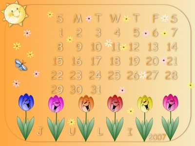Desktopkalender JULI