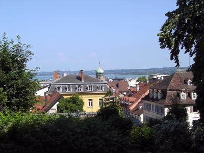 Ausblick von der Oberstadt auf Bregenz
