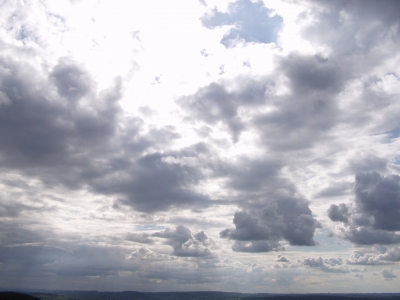 Himmel und viele Wolken