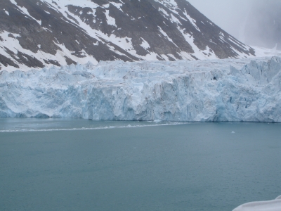 Gletscherkante in Spitzbergen
