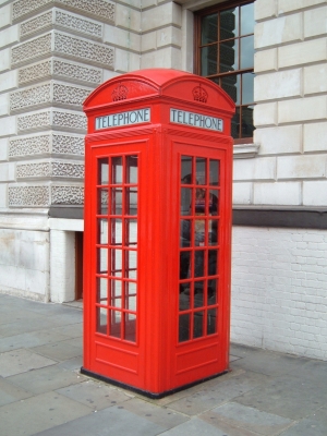 Rote Englische Telefonzelle