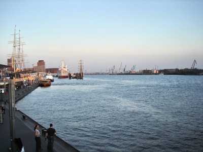 Abendstimmung am Hamburger Hafen