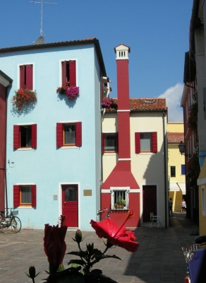 "Venezianische" Häuser in Caorle / Italien