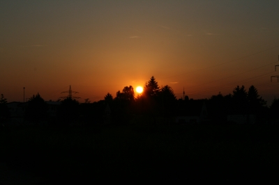 Sonnenuntergang in Neuss 1