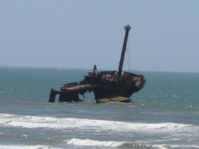 Schiffswrack in Marokko