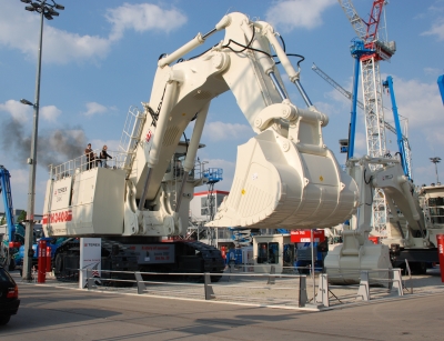 Grossbagger auf der bauma