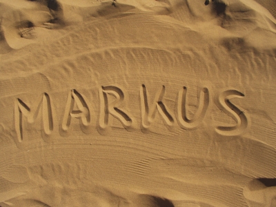 Markus im Sand