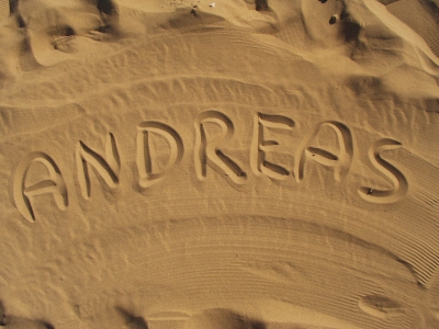 Andreas im Sand