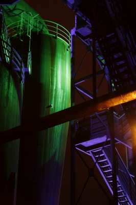 Landschaftspark Duisburg Nord bei Nacht