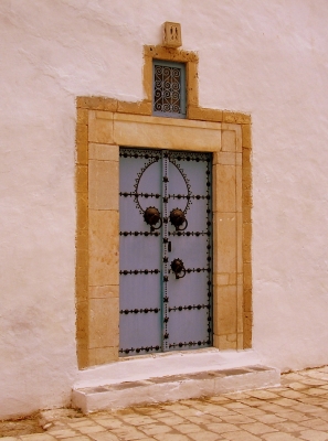 Eine schöne Tür in Sidi Bou Said