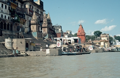 Am Ufer des Ganges in Benares