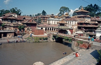 Kathmandu am Bagmani River