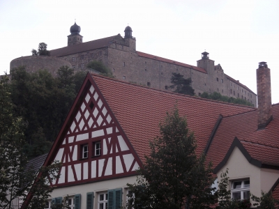 Die Plassenburg über den Dächern Kulmbach´s