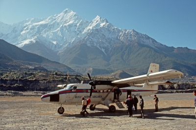 Flugzeug in Nepal