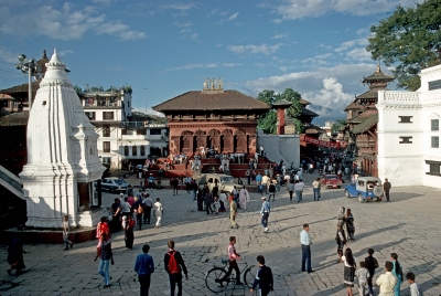 Straßenszene in Kathmandu