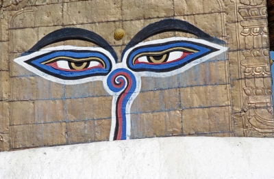 Augen einer  Stupa