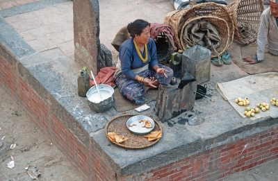 Straßenverkauf in Nepal