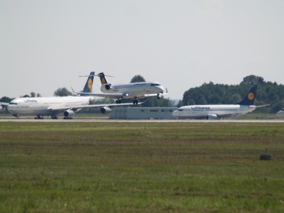 3 auf einen Streich / Lufthansa