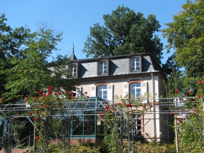 Rückansicht der Villa Wieser - Herxheim