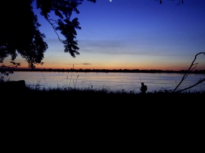 Sonnenuntergang am Rio Paraguay