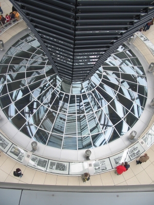 In der Reichstag-Kuppel