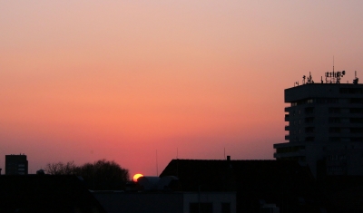 Sonnenuntergang in Delmenhorst