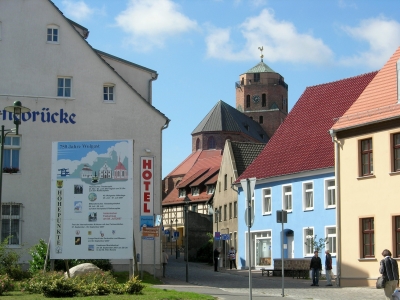 Wolgast - Blick auf die Petrikirche