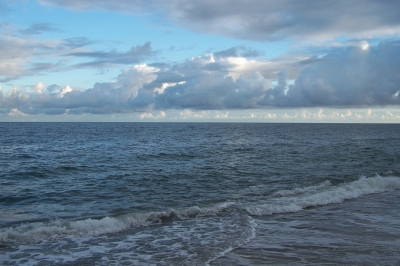 Wolkenstimmung am Meer