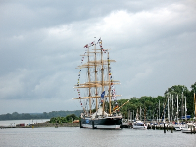 Travemünde Passat vom Wasser aus gesehen