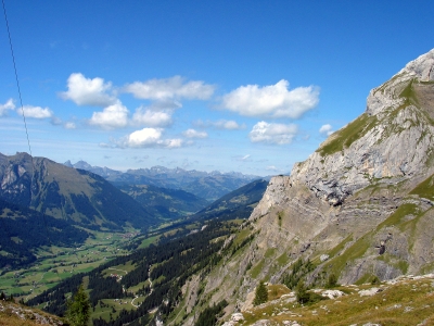 Sanetsch-Pass: Blick nach Norden ins Saanetal