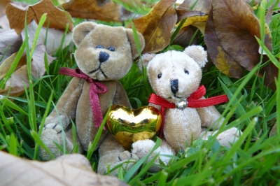 Teddybären - Herbst