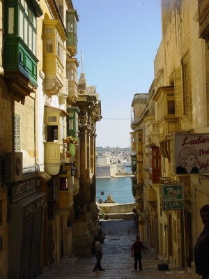 Straße In Valetta