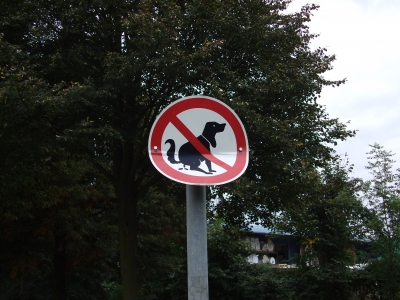 Hund darf hier nicht .......