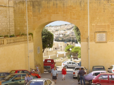 Blick auf Gozo's Hauptstadt Victoria