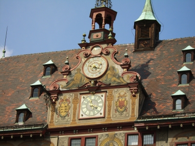 Rathausuhr in Tübingen