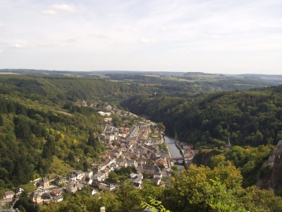 Vianden (Luxemburg) aus der Luft